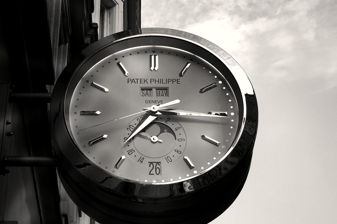 A Patek Philippe wristwatch photographed close up